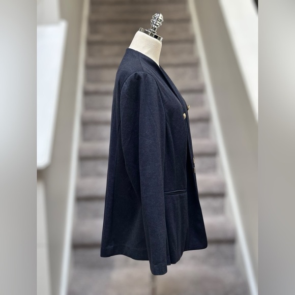 NEW Lane Bryant Faux-Denim Ponte Plus Size Bryant Blazer Women 16 Career Staple - Picture 11 of 16